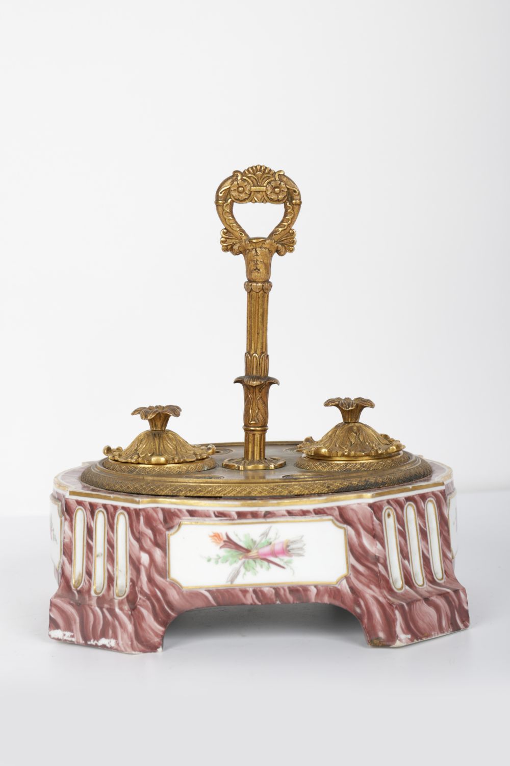 19TH-CENTURY PARIS PORCELAIN PEN & INK STAND