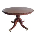 IRISH REGENCY MAHOGANY CENTRE TABLE IN THE MANNER OF MACK WILLIAMS AND GIBTON