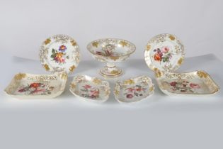 7 PIECE COALPORT FELSPAR FRUIT SERVICE