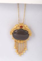22K GOLD-PLATED SILVER NECKLACE