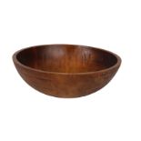 LARGE WOODEN FRUIT BOWL