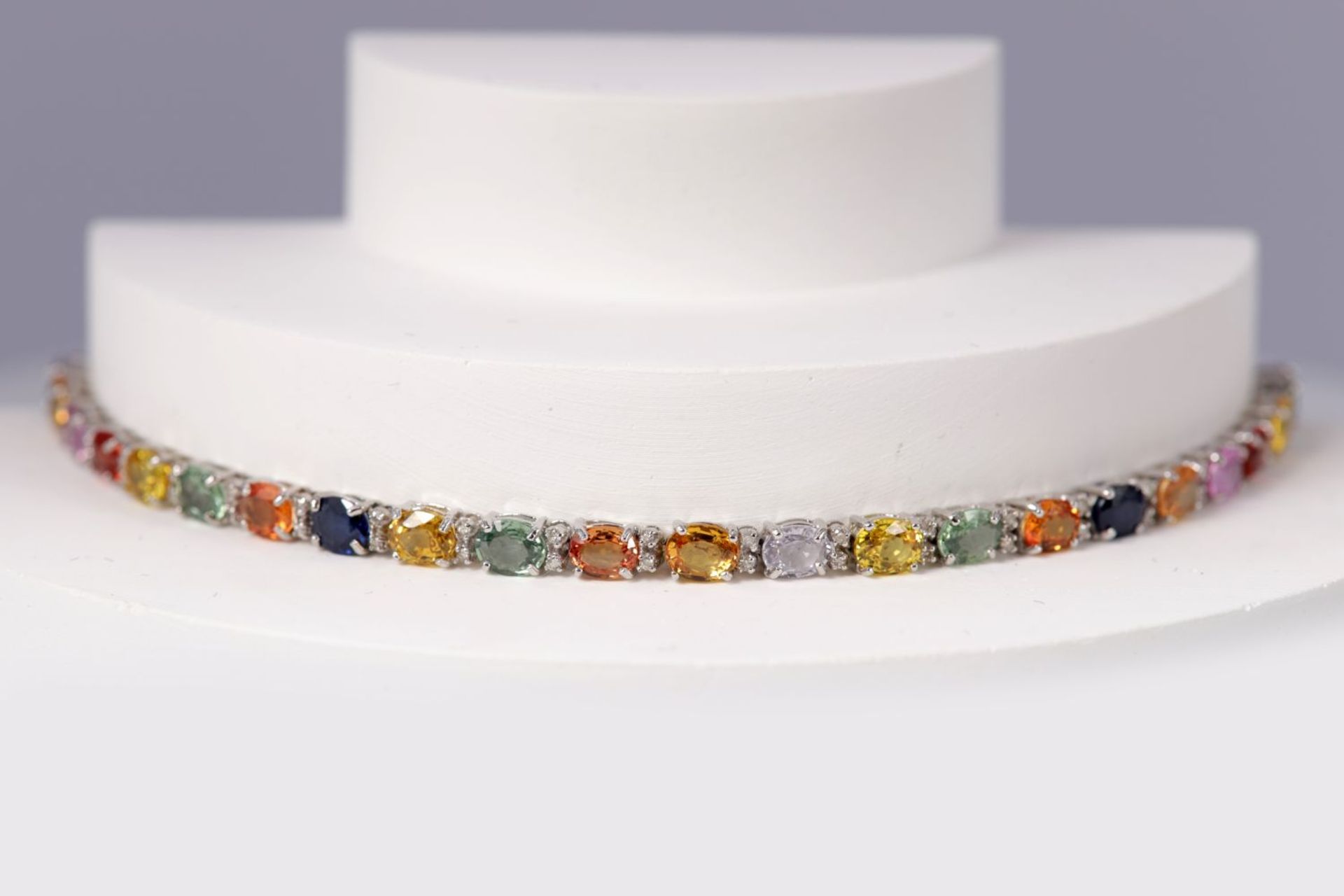 MIXED SAPPHIRES TUTTI FRUTTI DIAMOND BRACELET