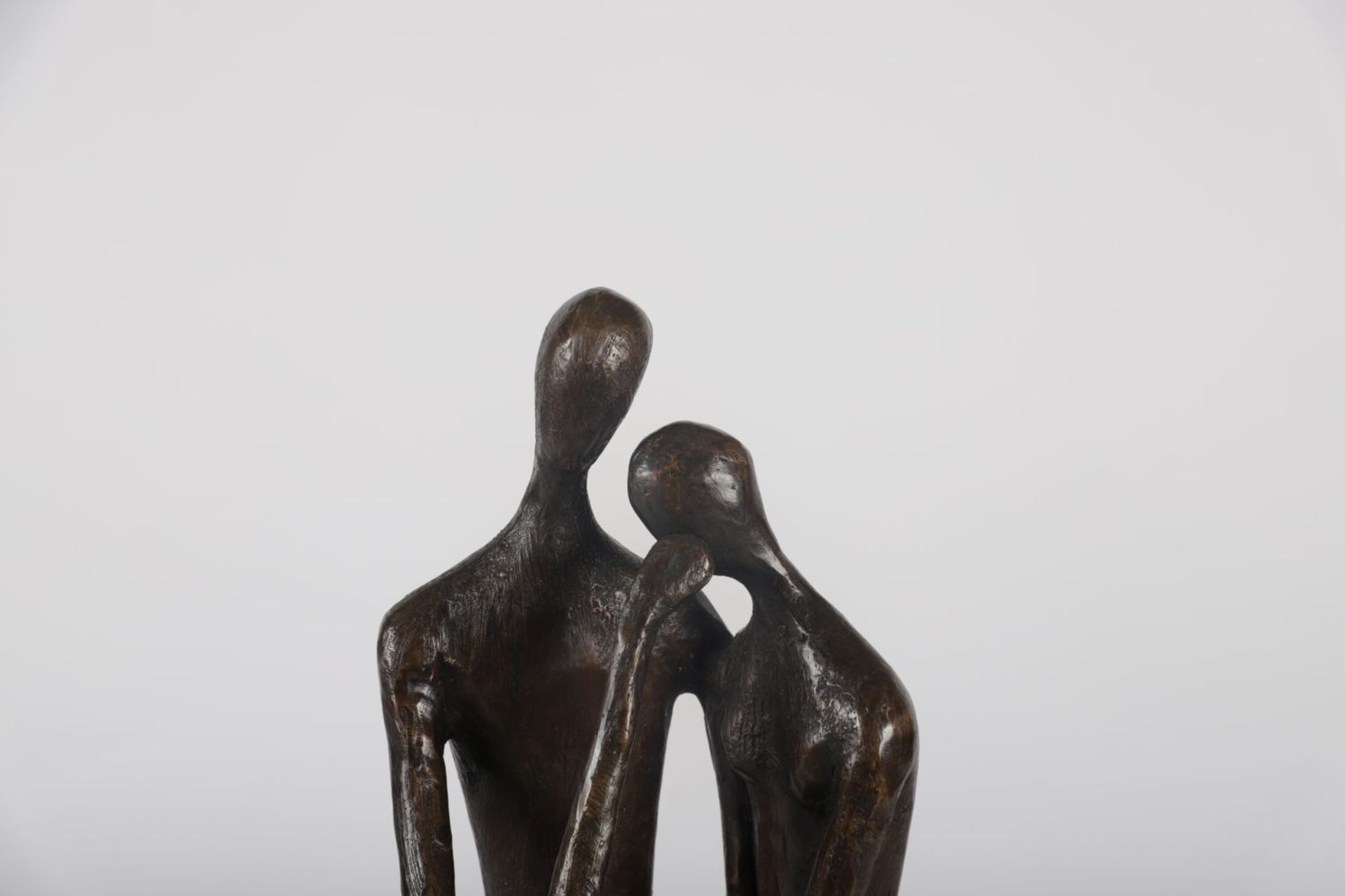 20TH-CENTURY ABSTRACT BRONZE SCULPTURE - Image 3 of 3