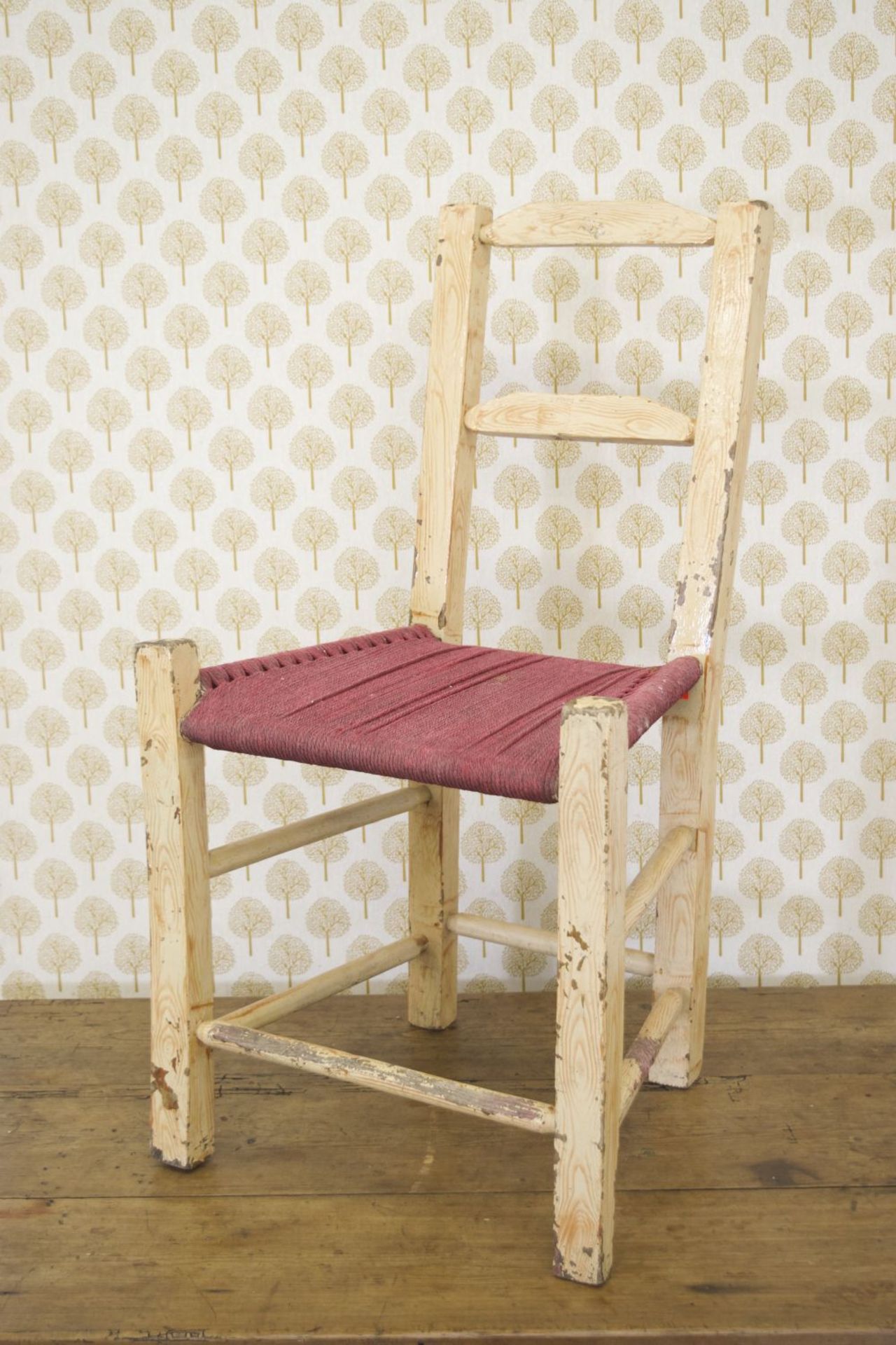 19TH-CENTURY SCUMBLED PINE CHAIR