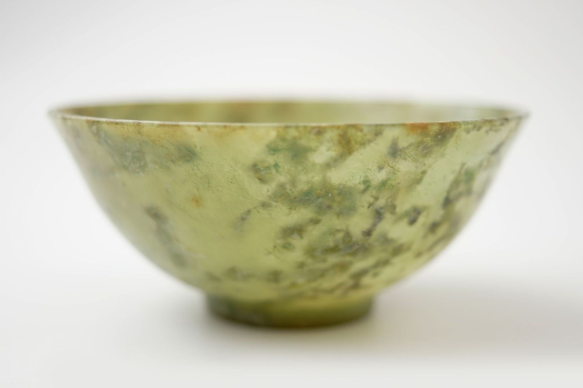 CHINESE QING SPINACH JADE BOWL - Image 5 of 10