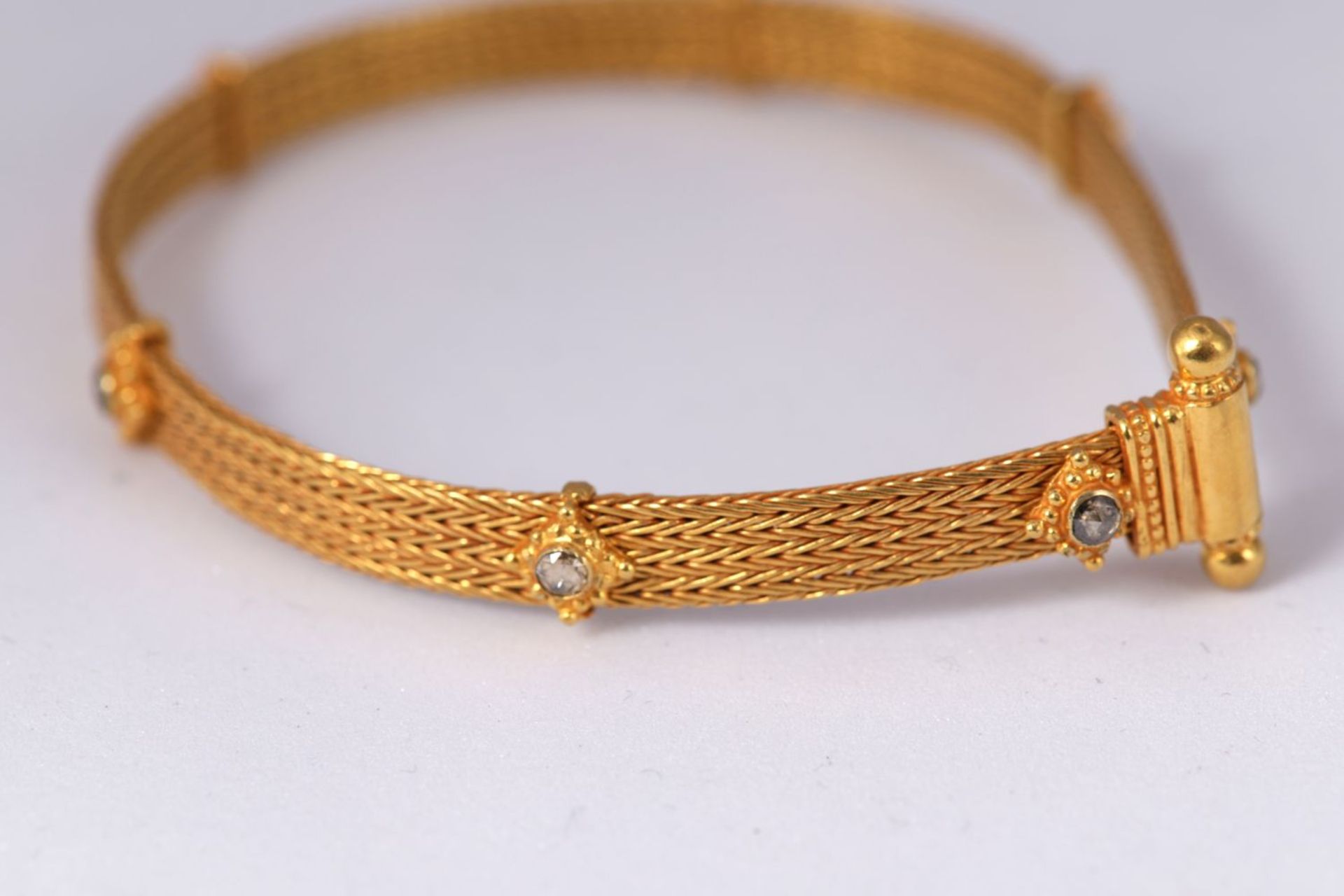 18K GOLD & DIAMOND BRACELET - Bild 3 aus 3