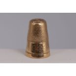 18K GOLD THIMBLE