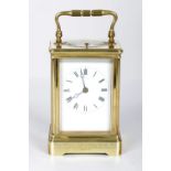 19TH-CENTURY FRENCH BRASS CARRIAGE CLOCK