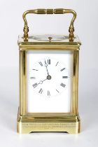 19TH-CENTURY FRENCH BRASS CARRIAGE CLOCK