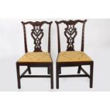 PAIR 18TH-CENTURY CHIPPENDALE CHAIRS