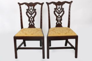 PAIR 18TH-CENTURY CHIPPENDALE CHAIRS