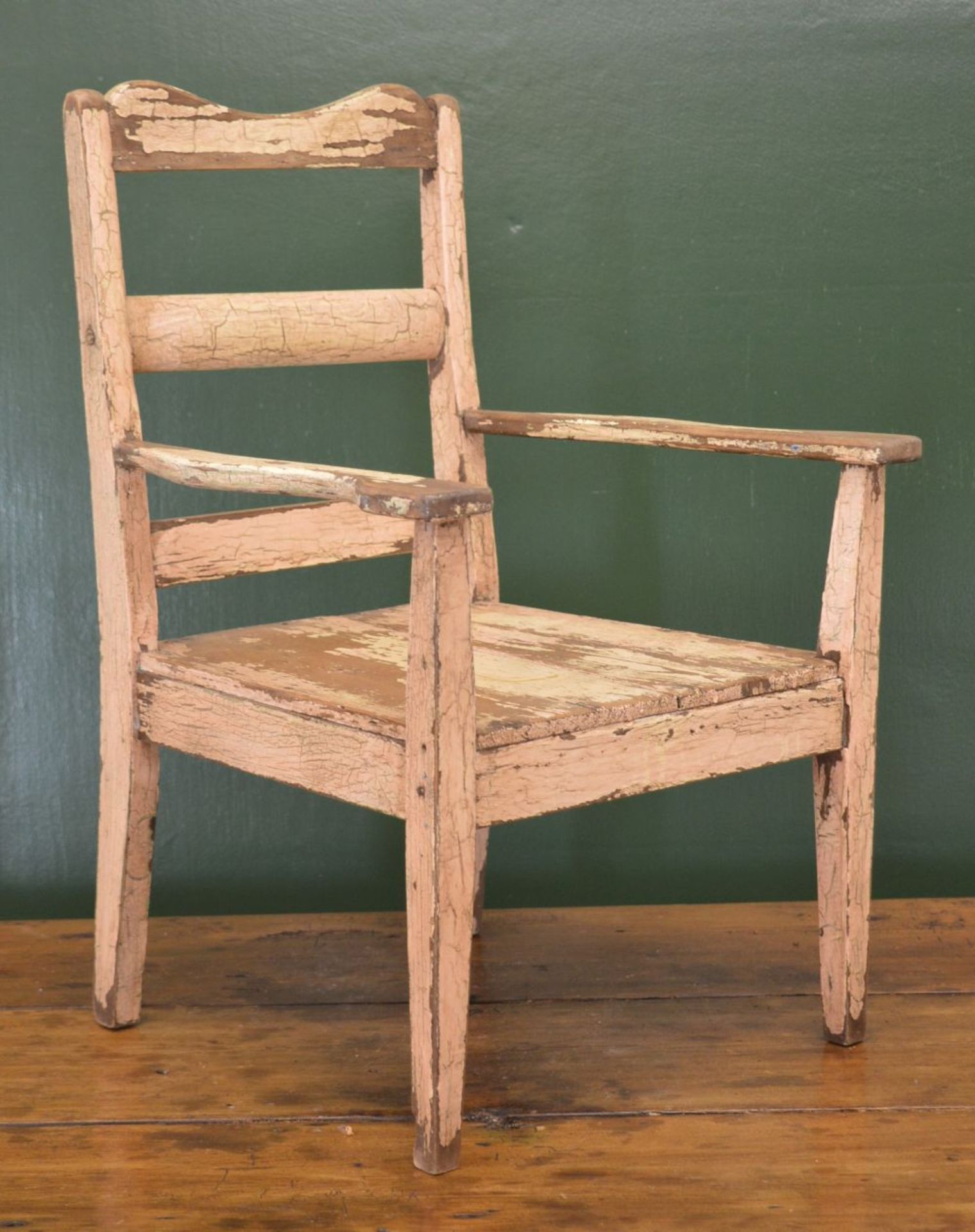 19TH-CENTURY PINE PRIMITIVE CHILD'S CHAIR - Image 2 of 3