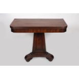 WILLIAM IV MAHOGANY TEA TABLE