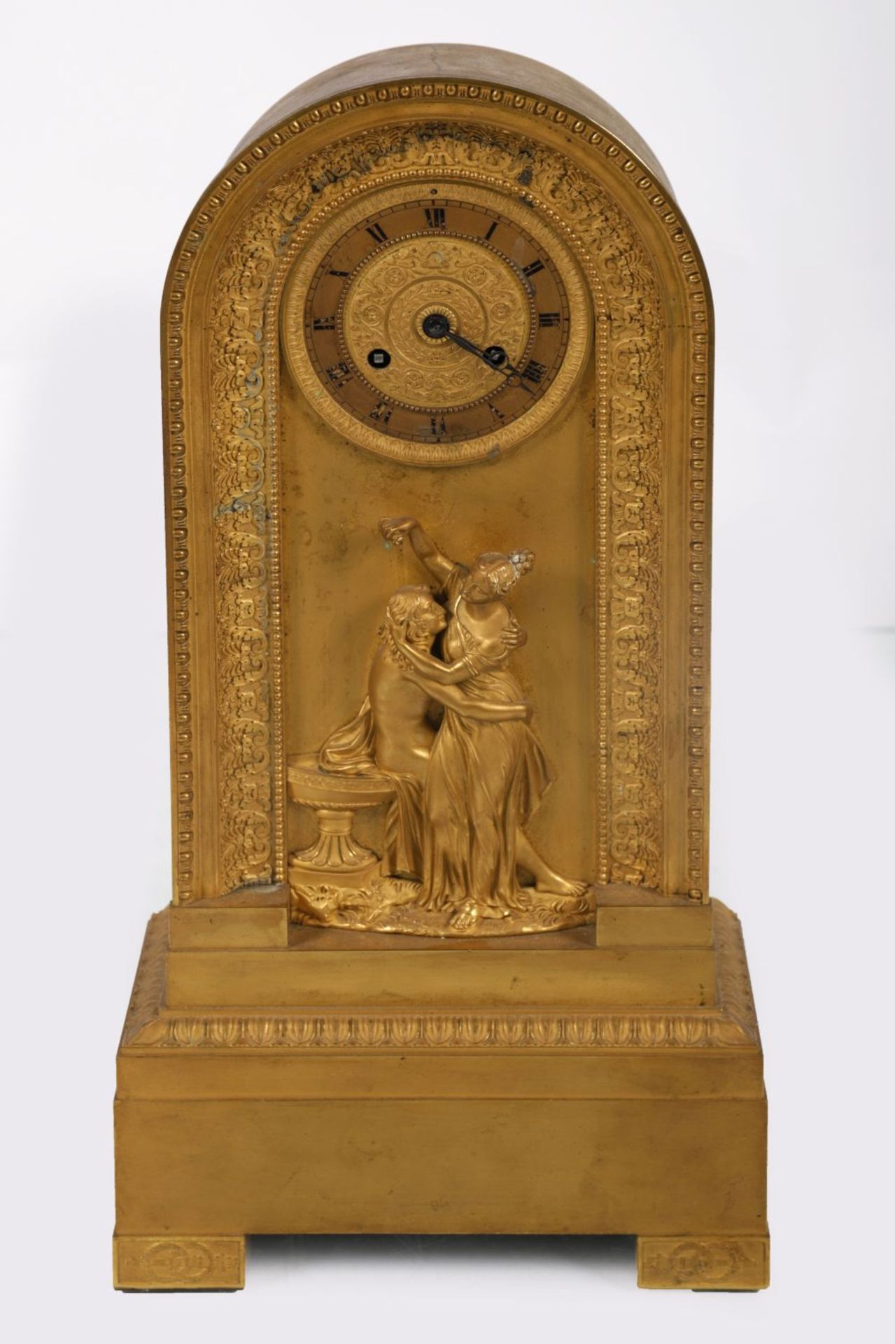 19TH-CENTURY FRENCH EMPIRE MANTLE CLOCK