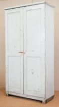 19TH-CENTURY PAINTED PINE ESTATE OFFICE CABINET