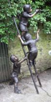 LARGE BRONZE GARDEN SCULPTURE