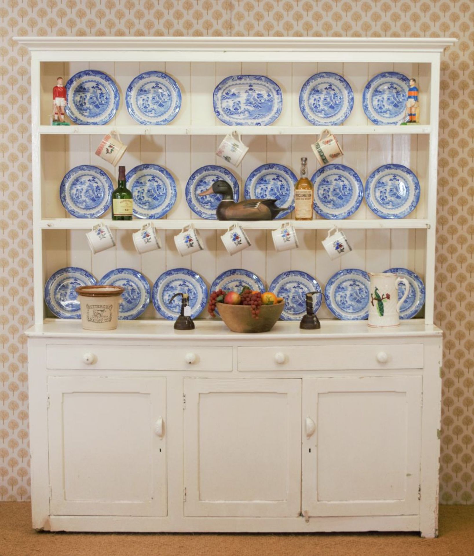 19TH-CENTURY PINE KITCHEN DRESSER - Image 3 of 3