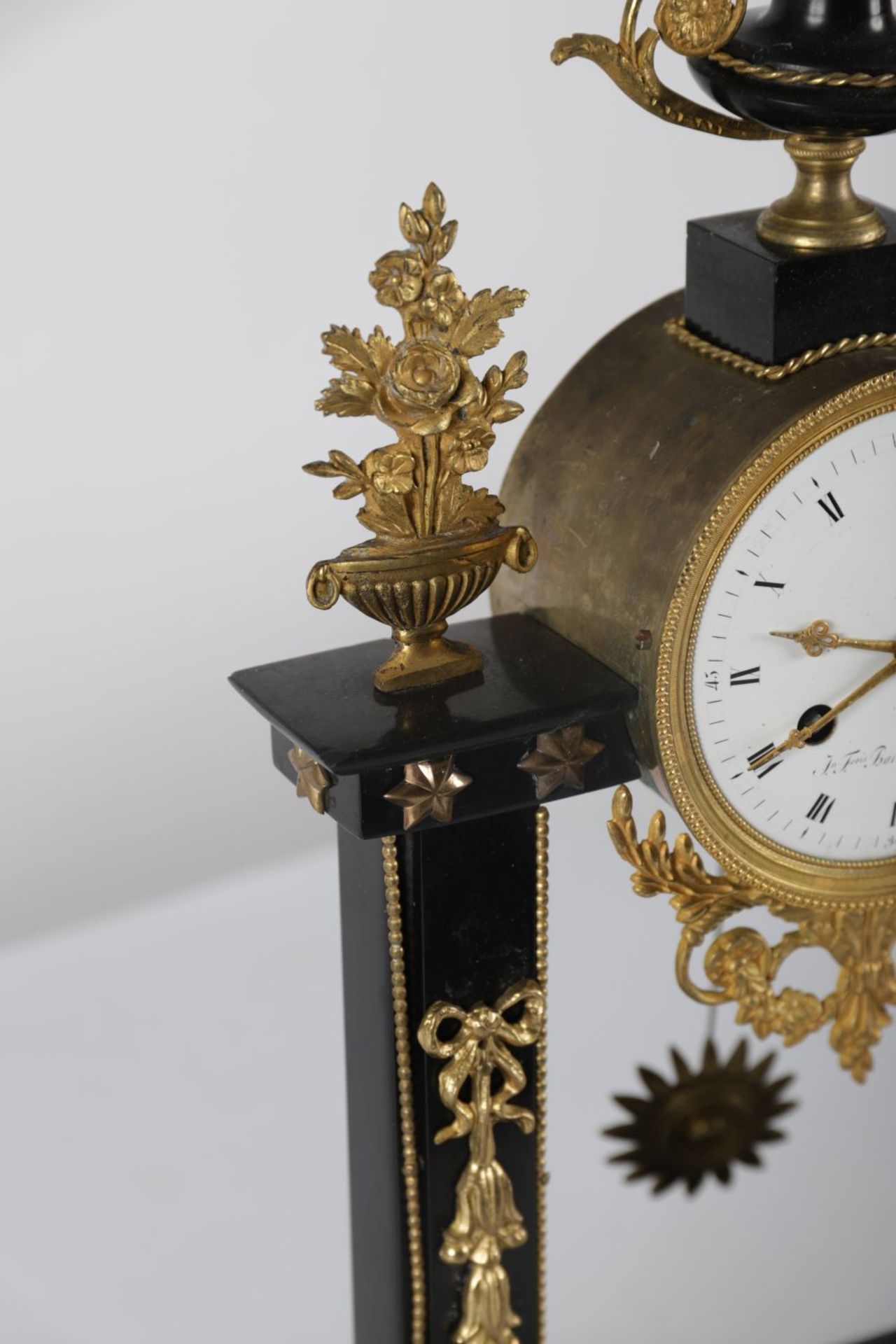 19TH-CENTURY ORMOLU & MARBLE MANTEL CLOCK - Image 3 of 4