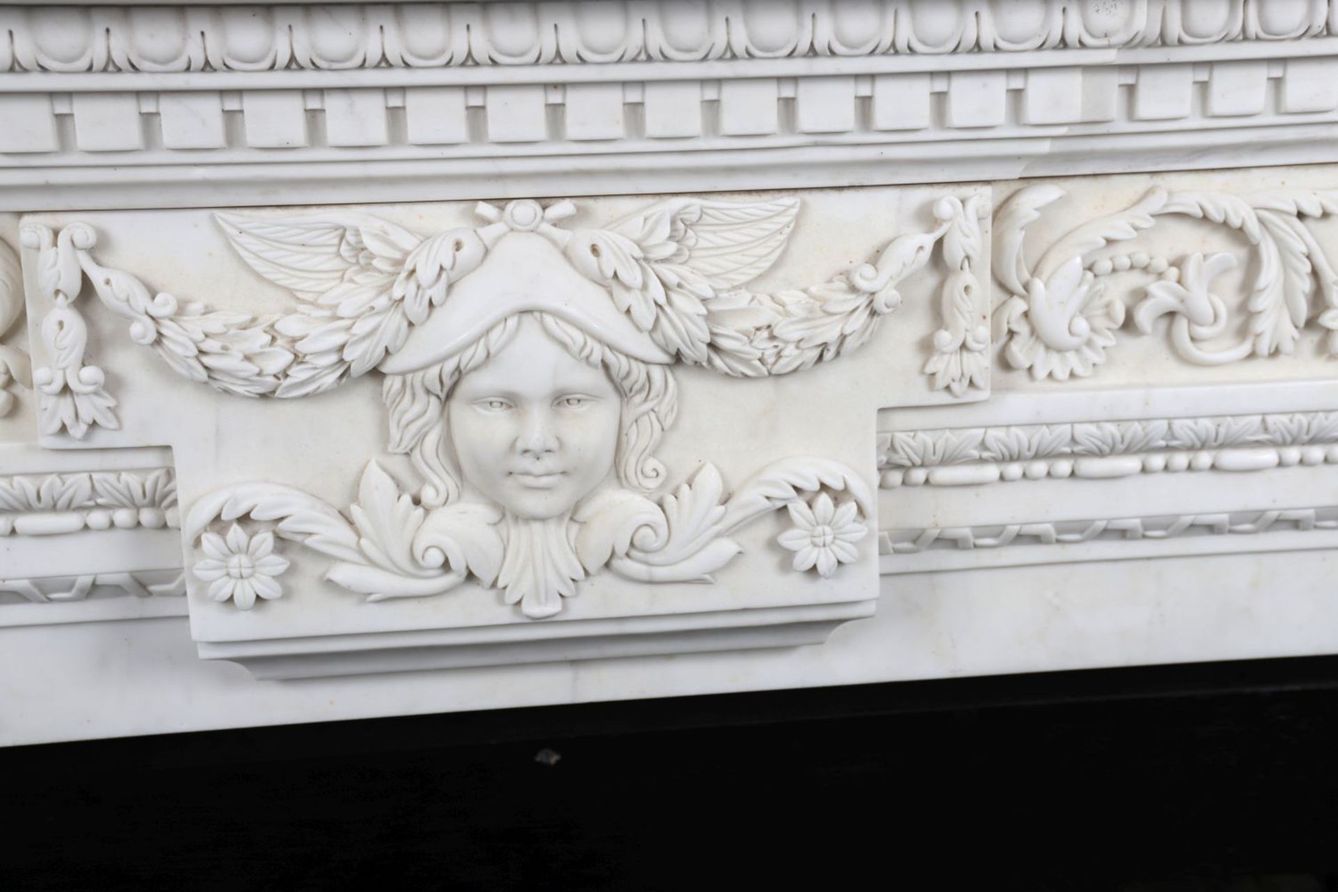 LARGE NEO-CLASSICAL MARBLE CHIMNEY PIECE - Image 2 of 4