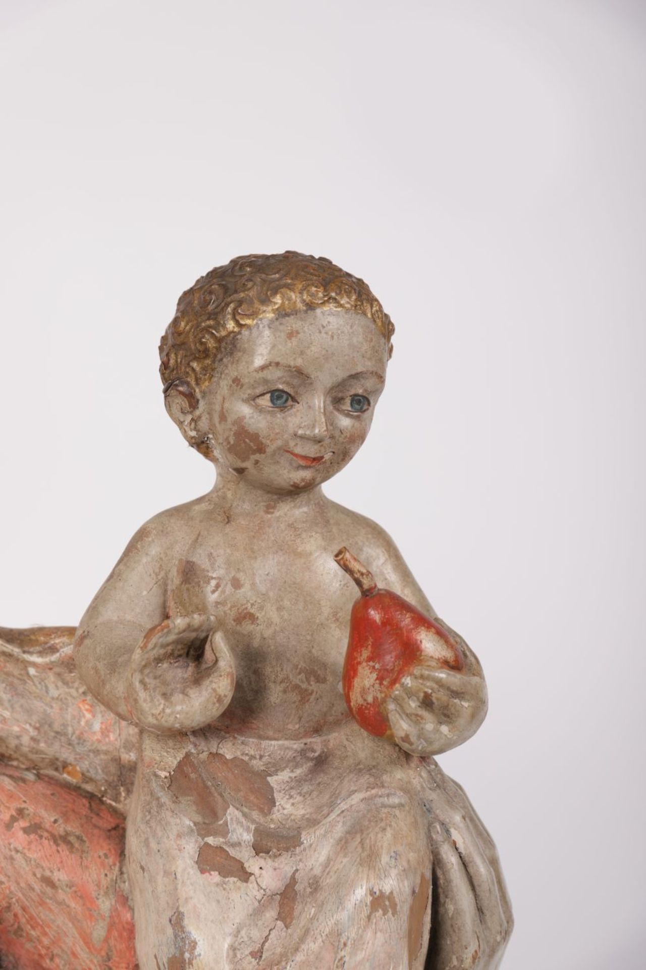 LARGE 18/19TH-CENTURY GERMAN POLYCHROME STATUE - Image 3 of 4