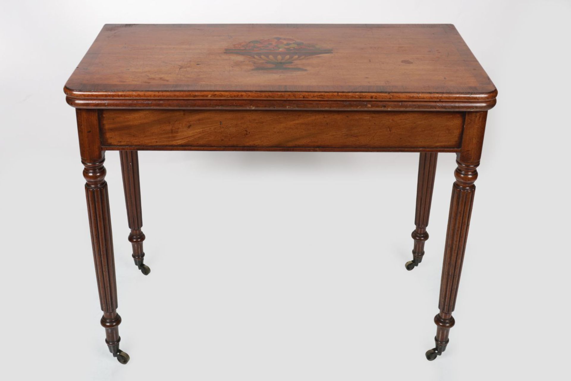 REGENCY MAHOGANY TEA TABLE