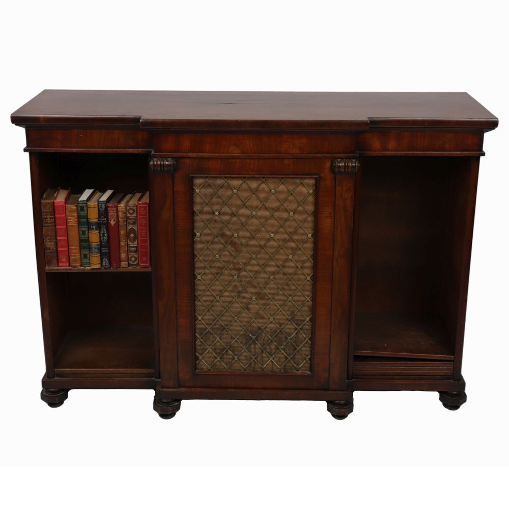 REGENCY MAHOGANY LIBRARY BOOKCASE