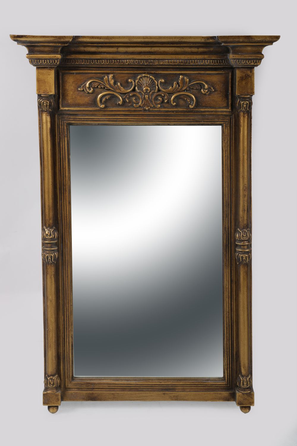 PAIR REGENCY STYLE GILT FRAMED MIRRORS