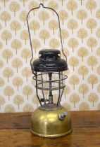 BRASS & ENAMELLED STORM TILLY LAMP