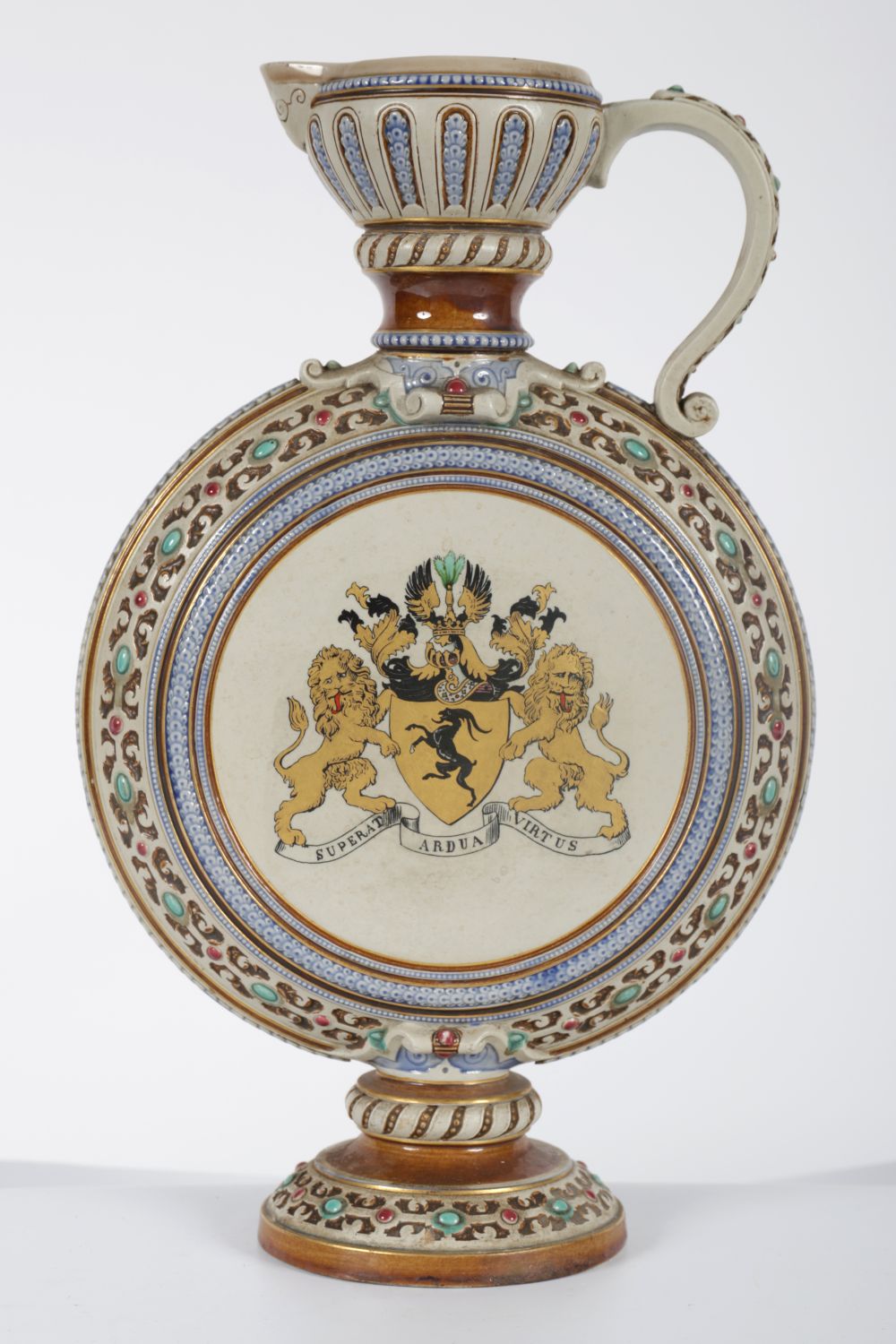 19TH-CENTURY METTLACH VILLEROY & BOCH EWER