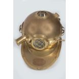 U.S. NAVY BRASS DIVING HELMET