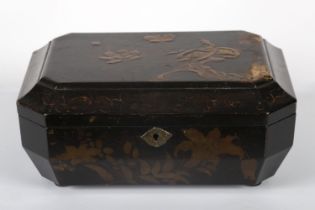 GEORGE III LACQUERED BOX