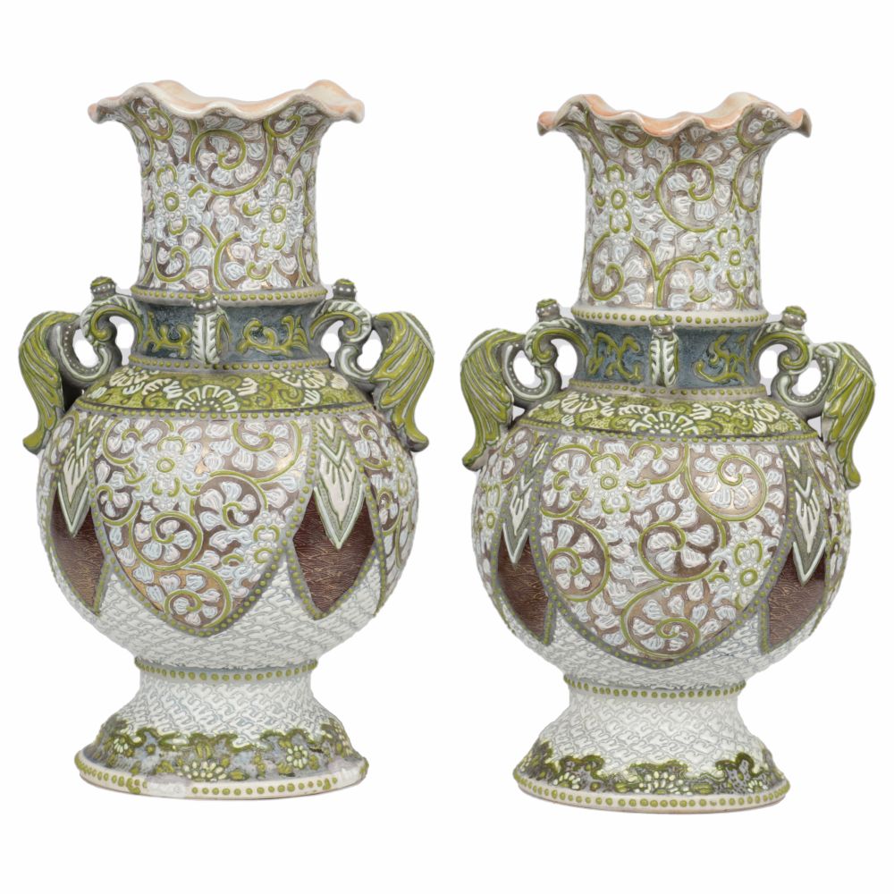 PAIR LATE 19TH-CENTURY JAPANESE VASES