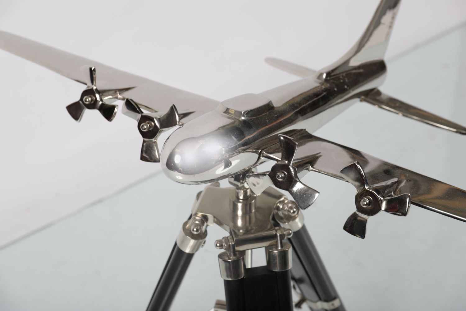 MODEL OF A CHROME AEROPLANE - Image 3 of 3