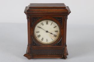 EDWARDIAN WALNUT CASED BRACKET CLOCK