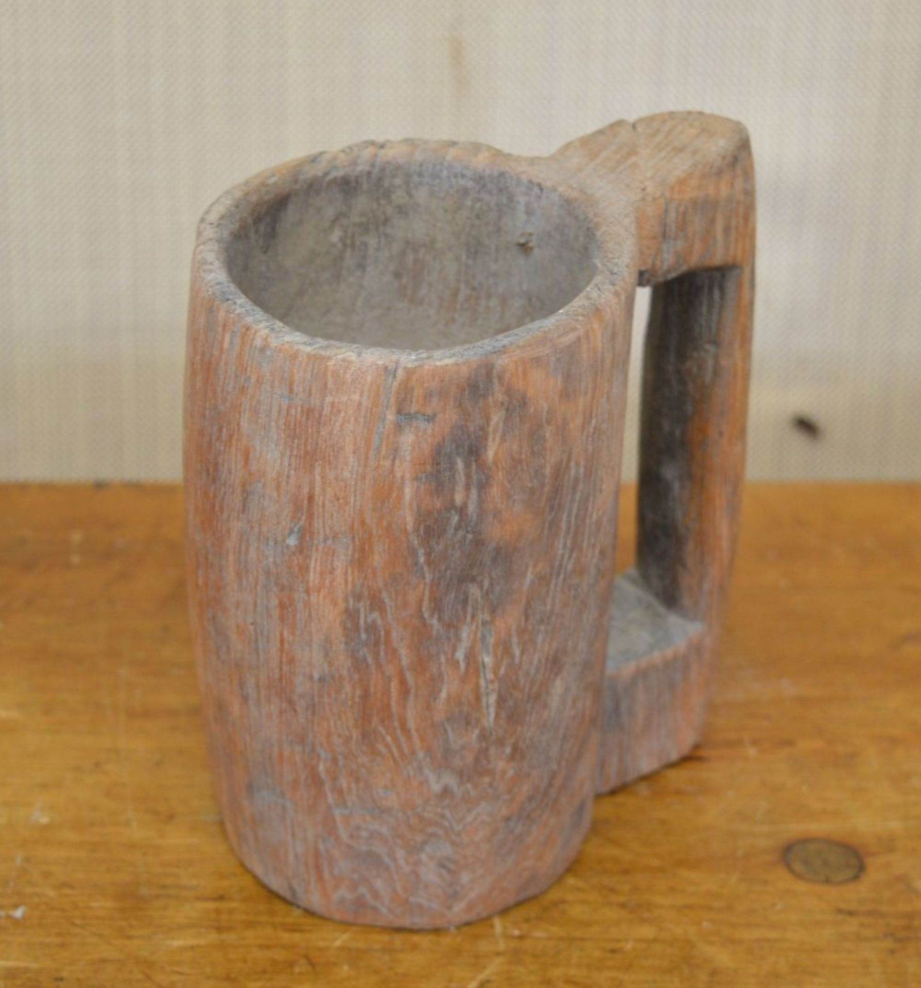 18TH-CENTURY DUGOUT DRINKING VESSEL