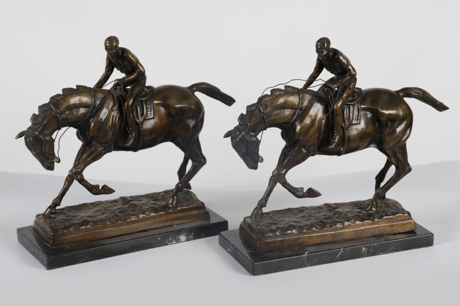 TWO BRONZE SCULPTURES