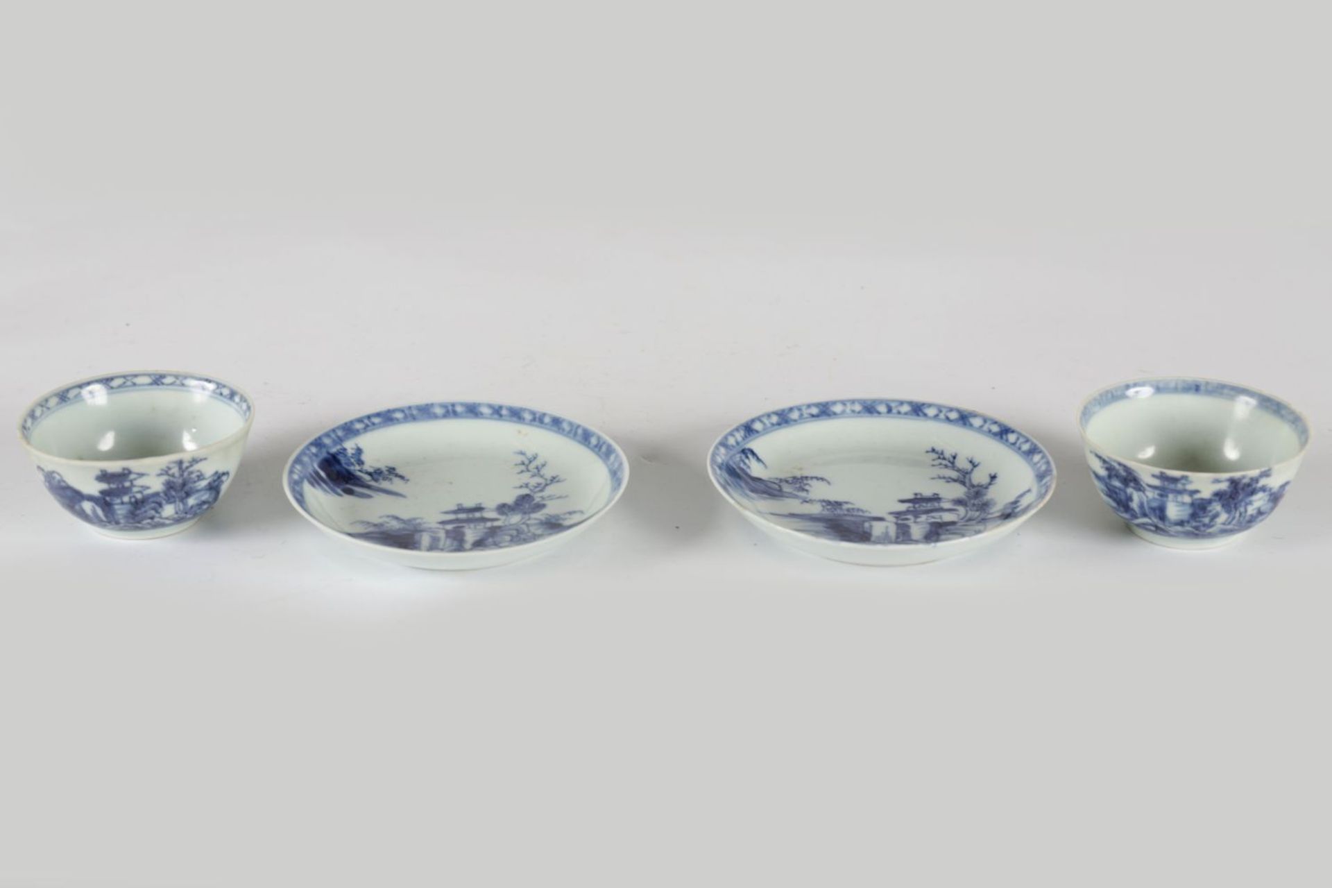 2 CHINESE NANKING CARGO CUPS