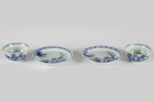 2 CHINESE NANKING CARGO CUPS