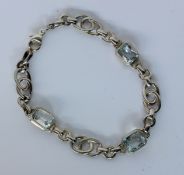 ARMBAND Silber mit 3 hellen