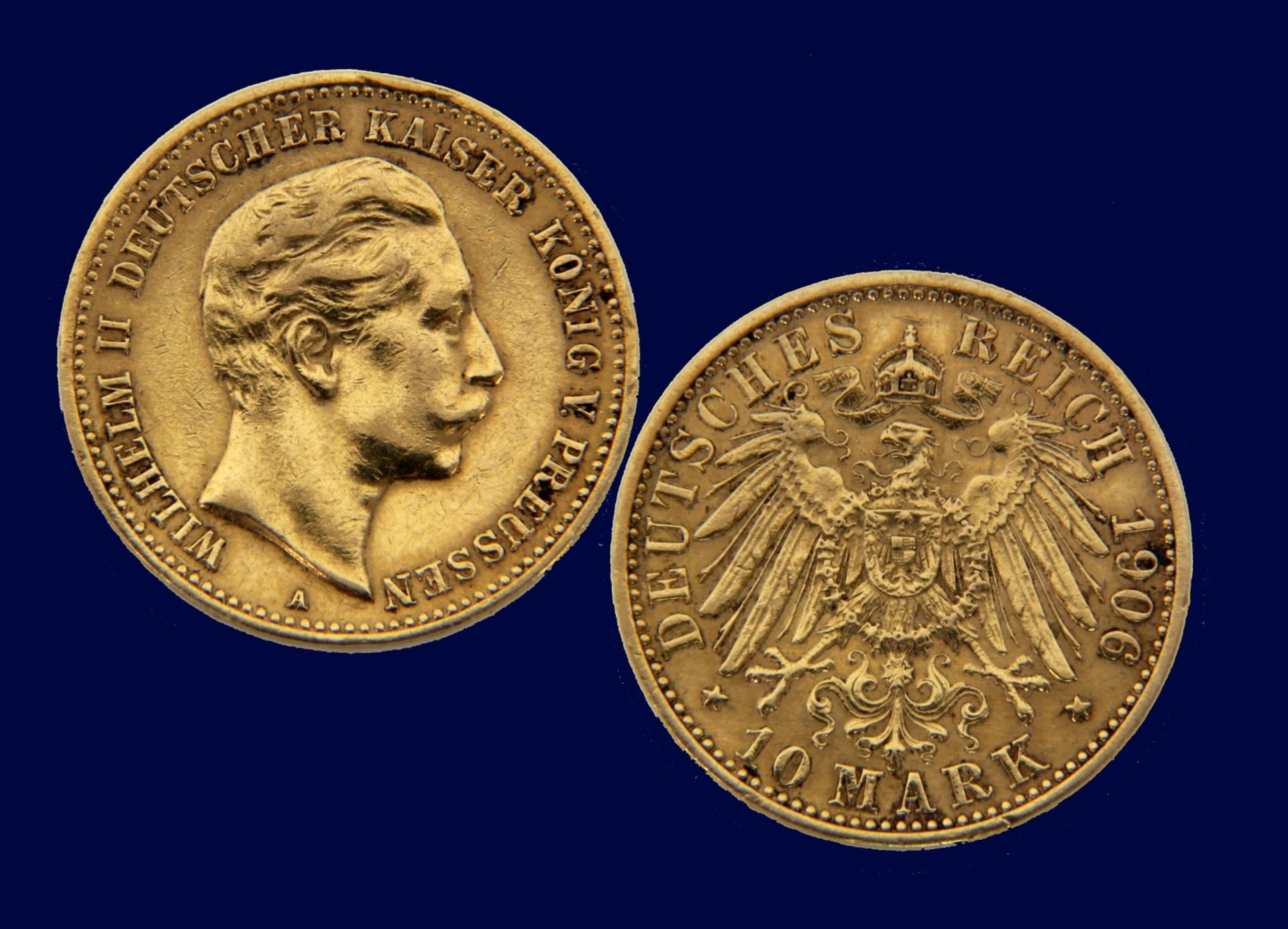10 MARK GOLDMÜNZE 900/000 Gold. Kaiser - Image 2 of 2