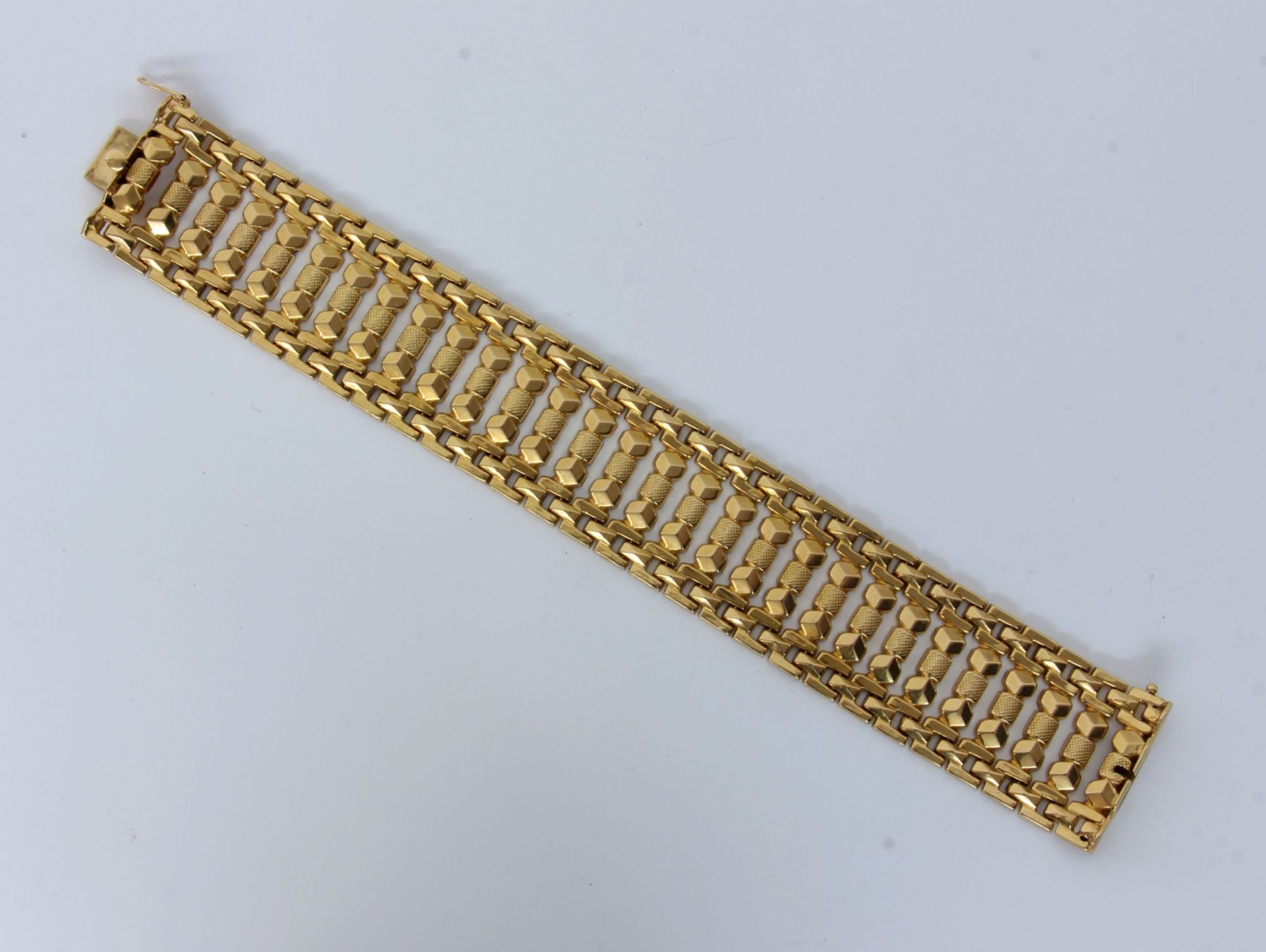 GOLDARMBAND 750/000 Gelbgold. L.19cm,