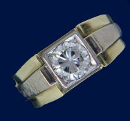 HERREN-BRILLANTRING 585/000 Gelbgold