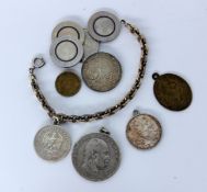 CHARIVARIKETTE mit 10 Münzen. Teils