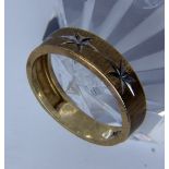 BANDRING 416/000 Gelbgold (10kt) mit