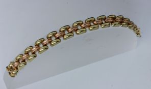 ARMBAND 585/000 Gelb- und Rotgold.