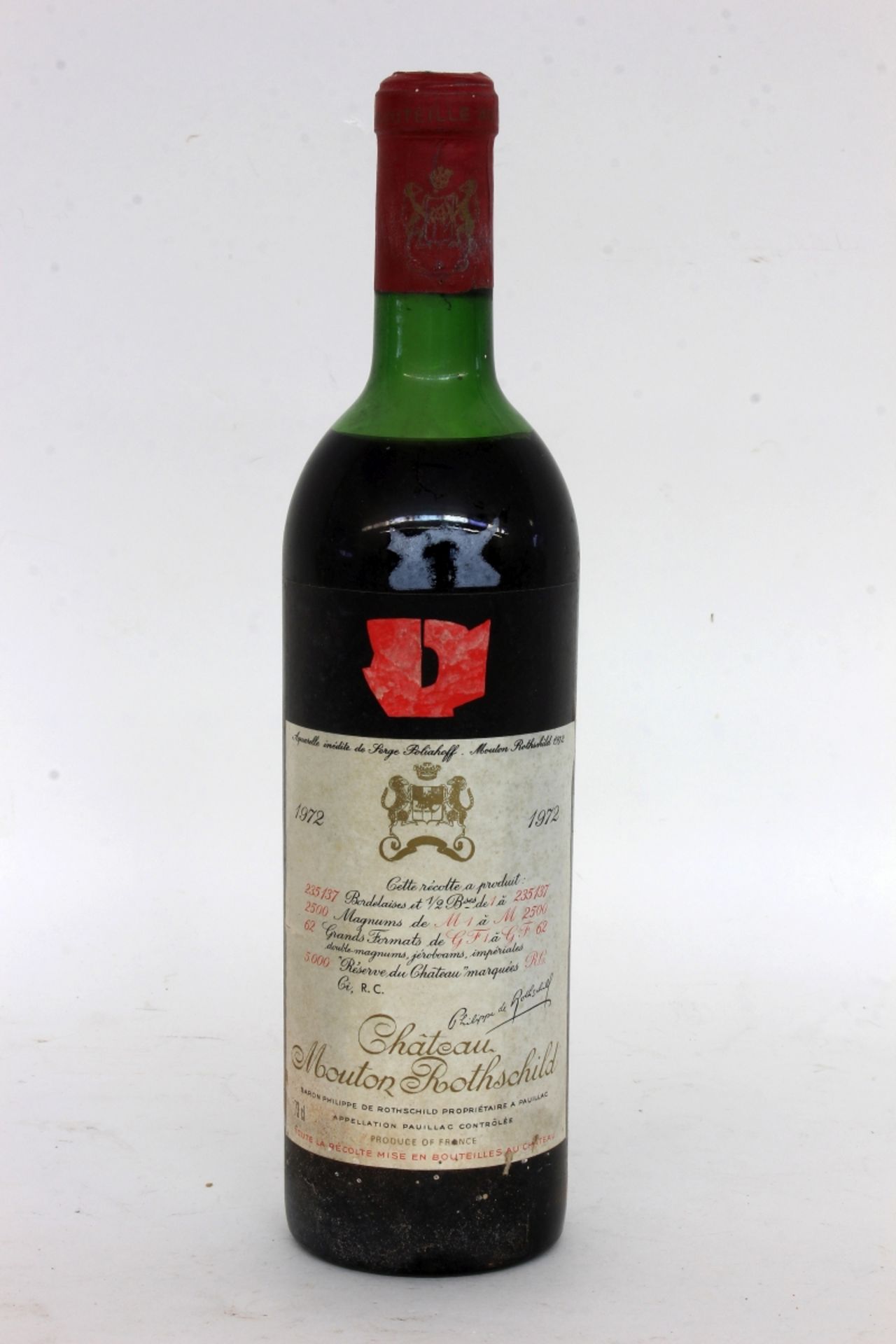 CHÂTEAU MOUTON ROTHILD 1972 Pauillac.