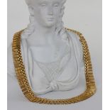 COLLIER 750/000 Gelbgold. L.45cm, ca.