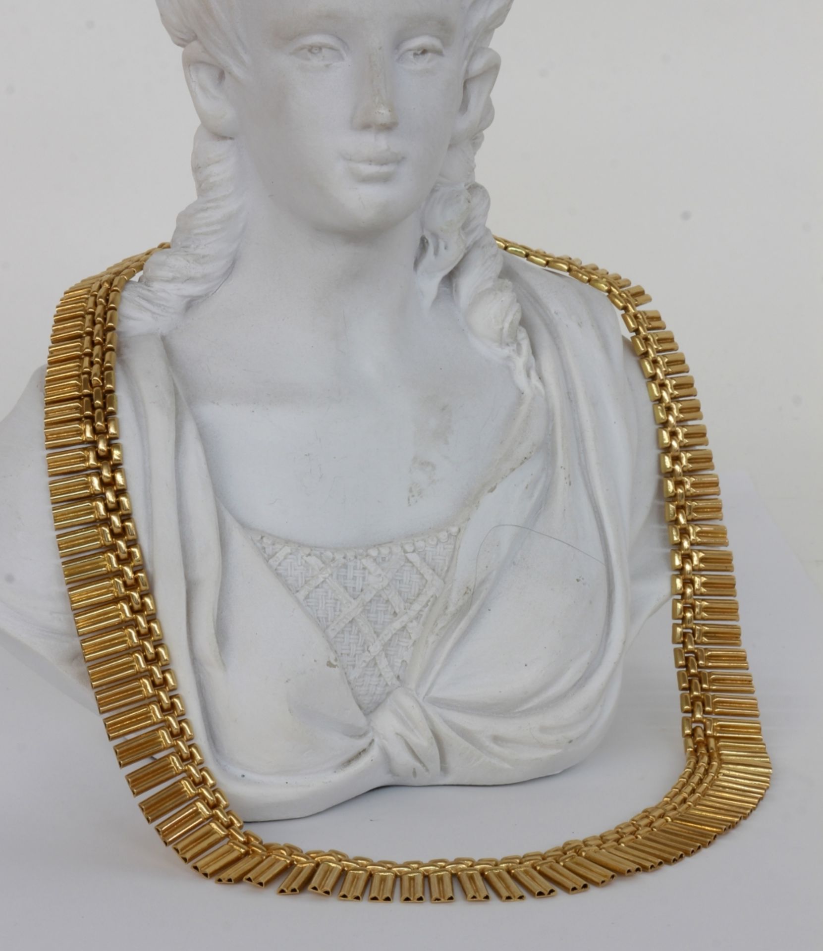 COLLIER 750/000 Gelbgold. L.45cm, ca.