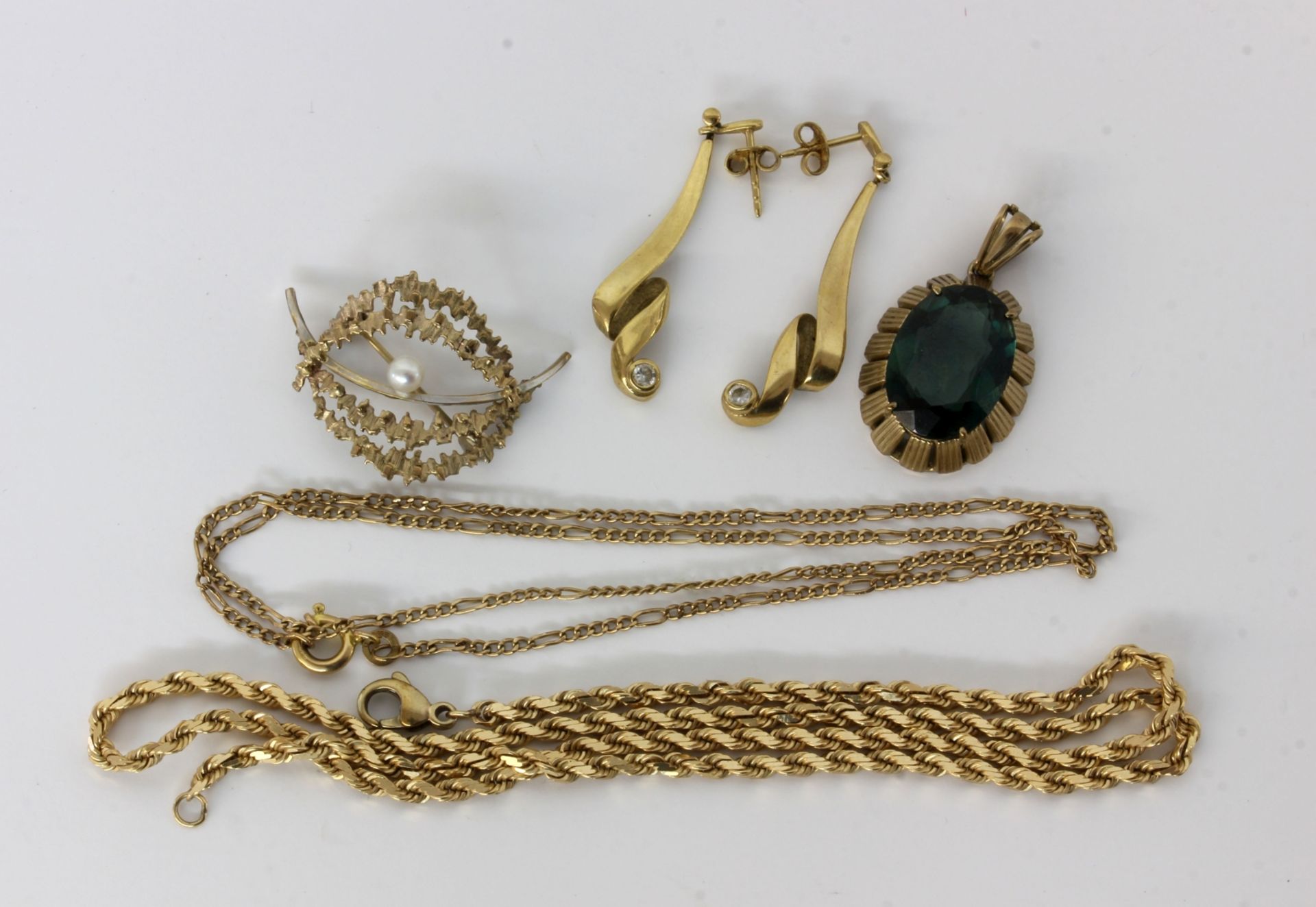 LOT VON 5 TEILEN GOLDSCHMUCK 333/000