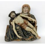 SPÄTGOTISCHE PIETA Süddeutsch um